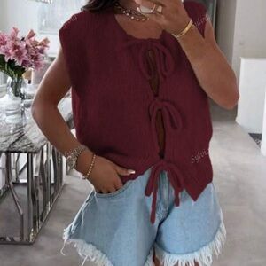 Burgundy Vest